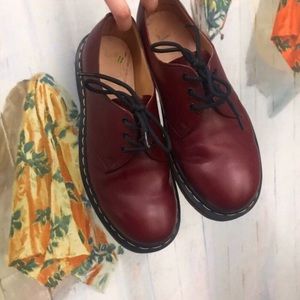 CHERRY/OXBLOOD RED SMOOTH DR MARTENS 1461 OXFORDS